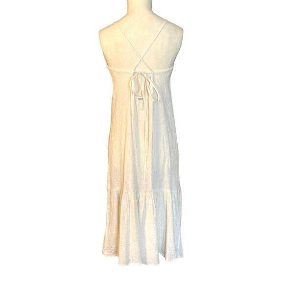 Billabong Ready For Sun - Beach Cover- Up Womens Size M Ecru - Picture 6 of 10